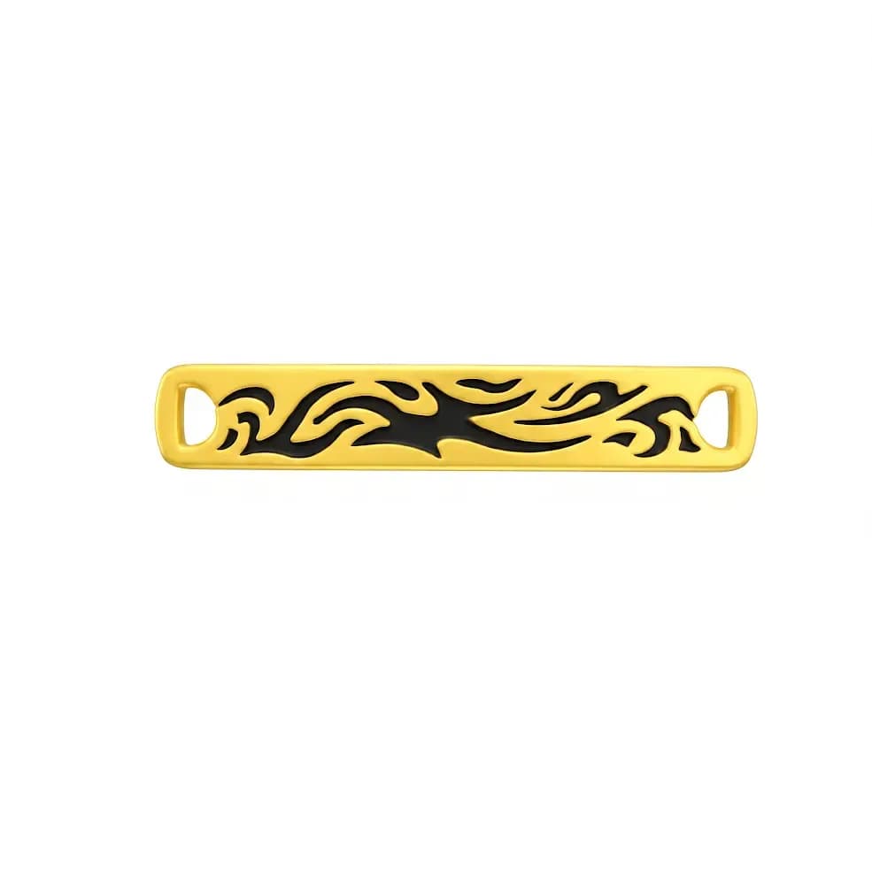 Charm Vàng 24K Lắc Tatto Họa Tiết Uốn Lượn ANCARAT