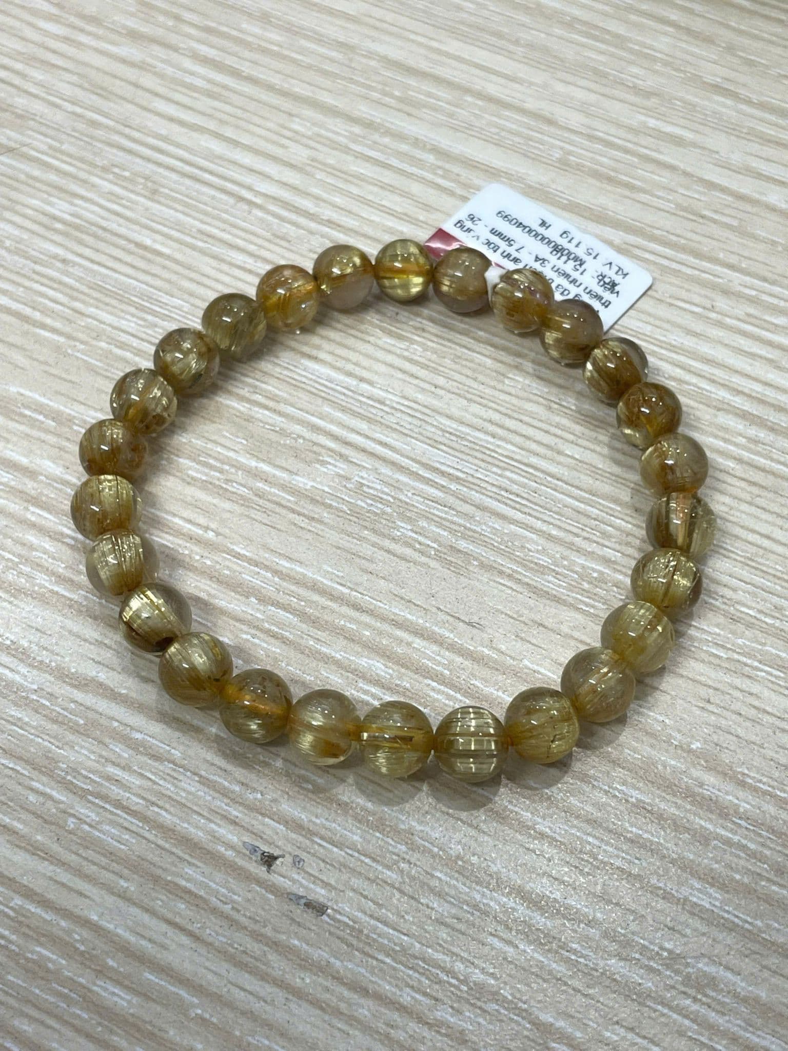 Vòng Đá Thạch Anh Tóc Vàng 3A