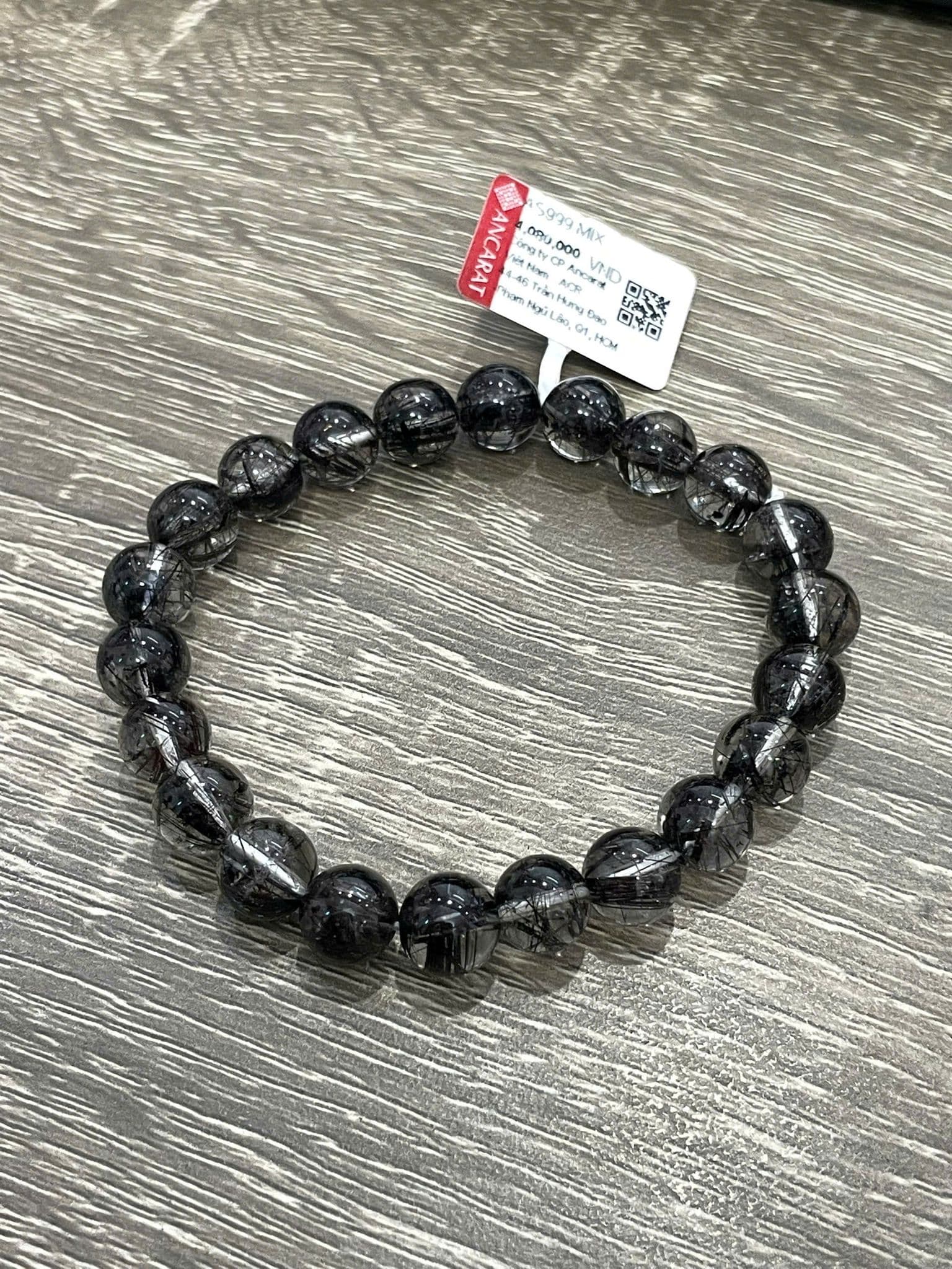 Vòng Đá Thạch Anh Tóc Đen 3A