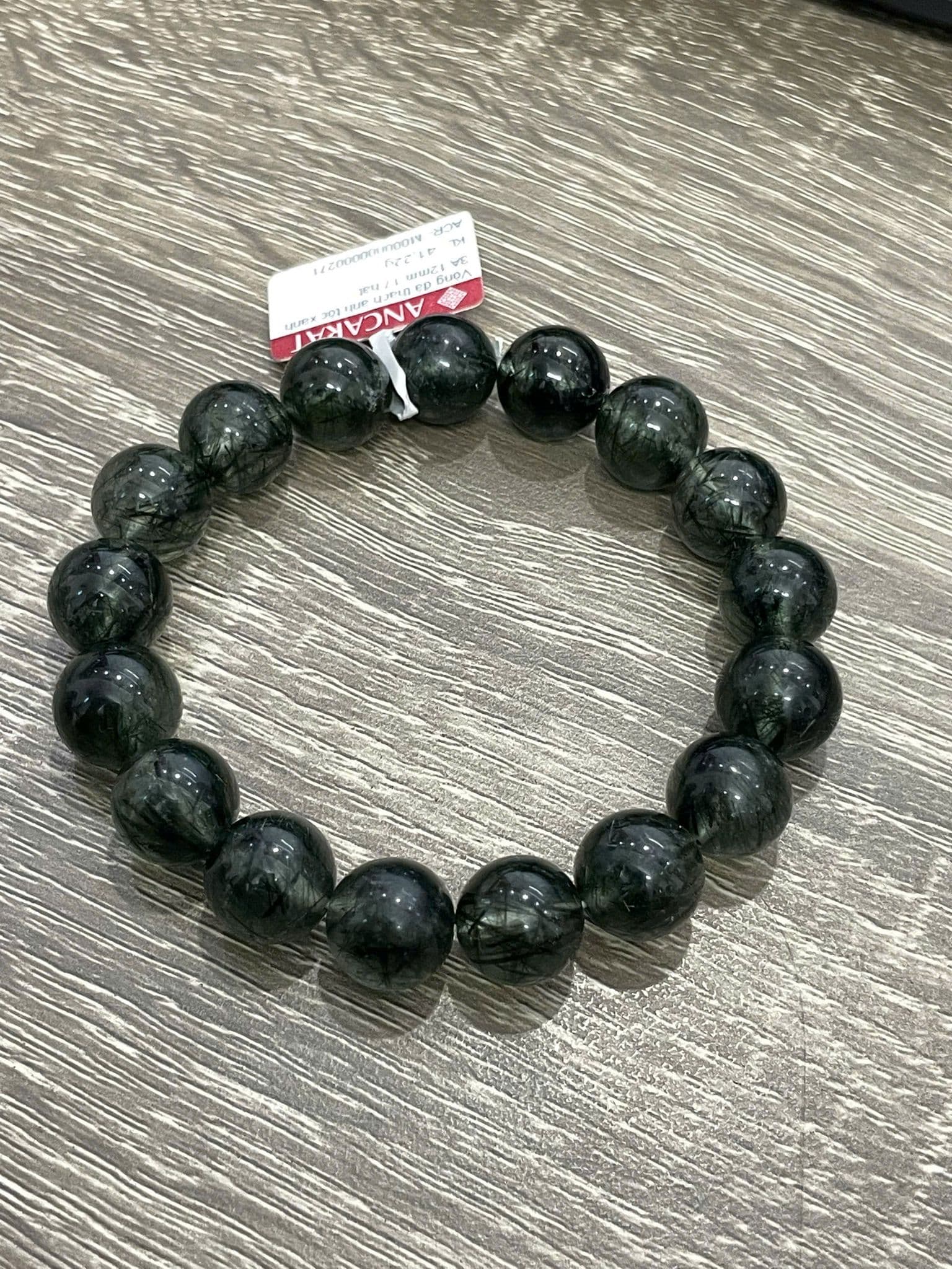 Vòng Đá Thạch Anh Tóc Xanh 3A