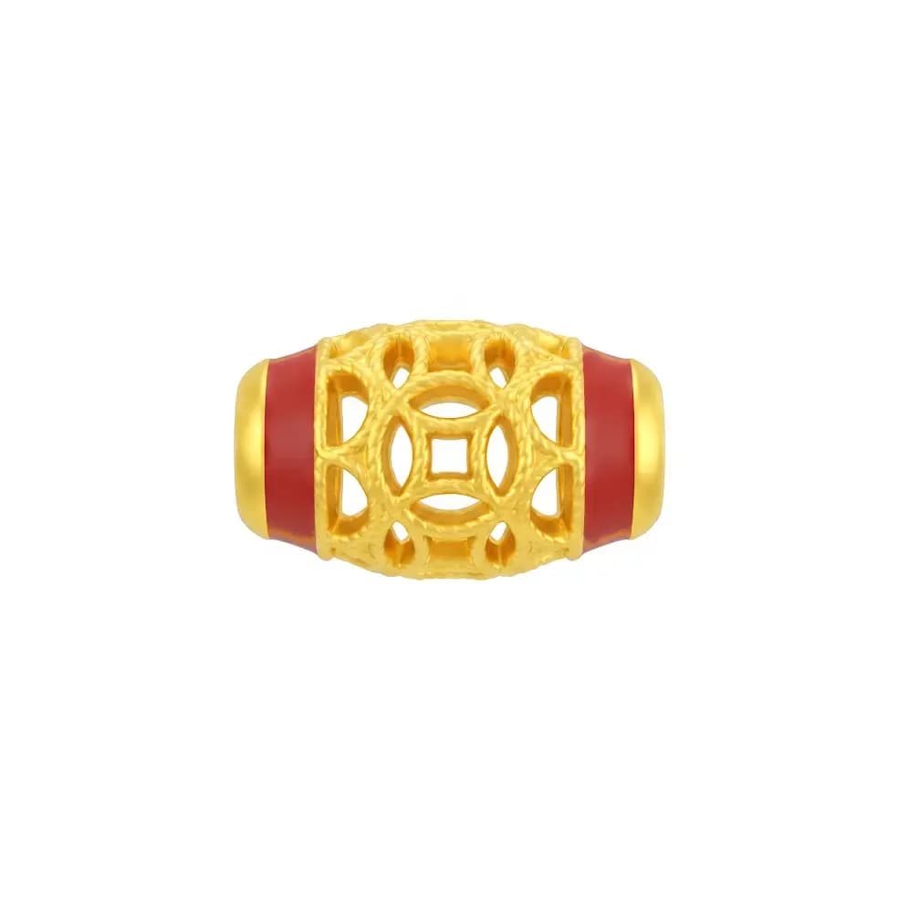 Charm Vàng 24K Trụ Kim Tiền ANCARAT
