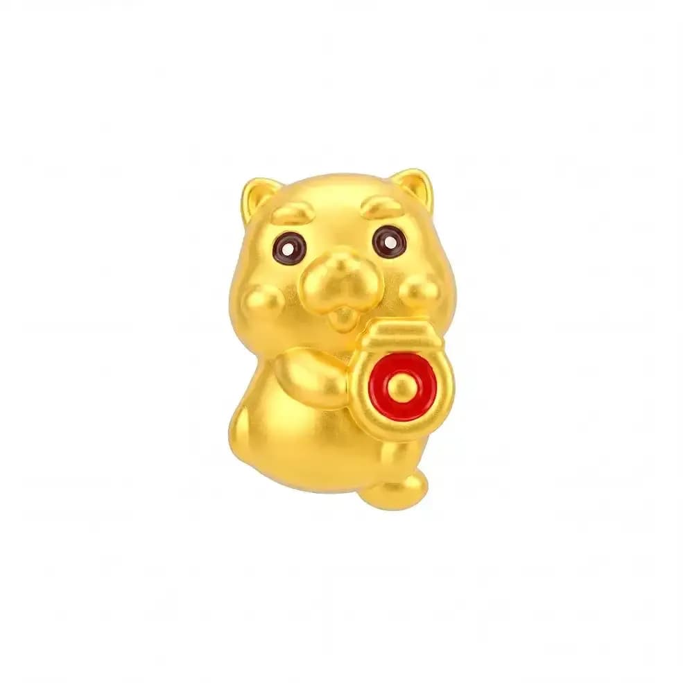 Charm Vàng 24K Hình Chó Kim Tuất ANCARAT