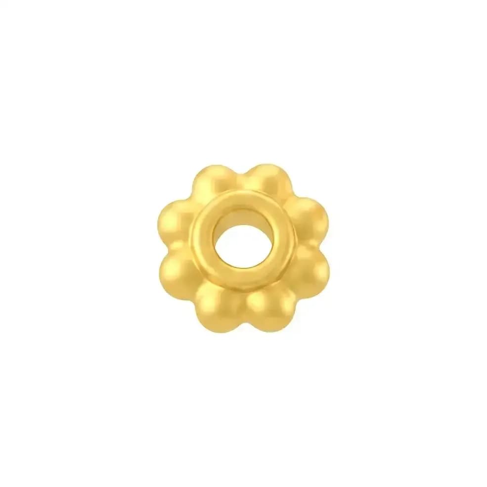 Charm Vàng 24K Chặn Hột Dáng Hoa ANCARAT