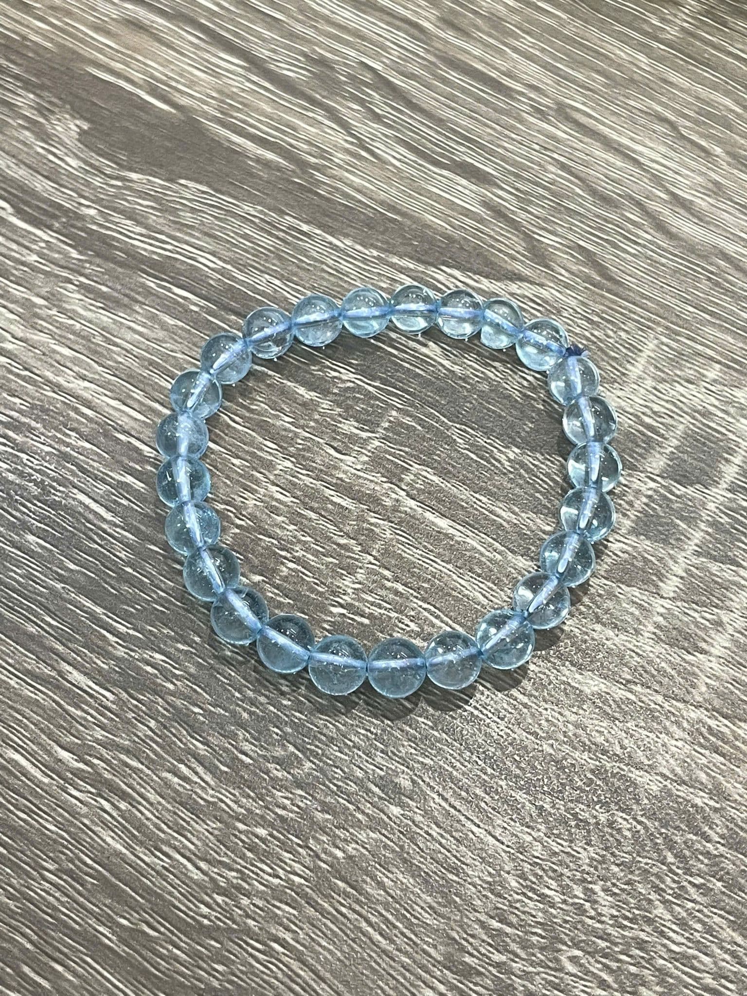 Vòng đá Topaz xanh thiên nhiên