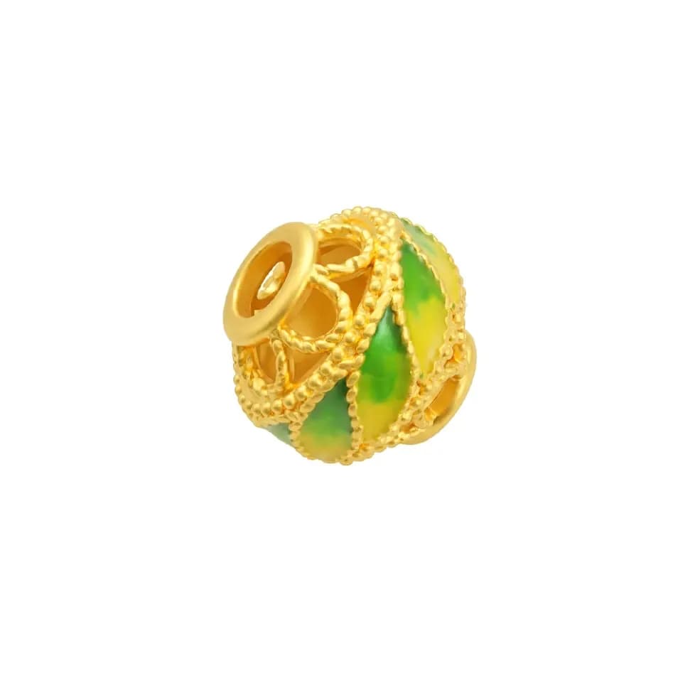 Charm Vàng 24K Hột Tròn Ngũ Giác ANCARAT