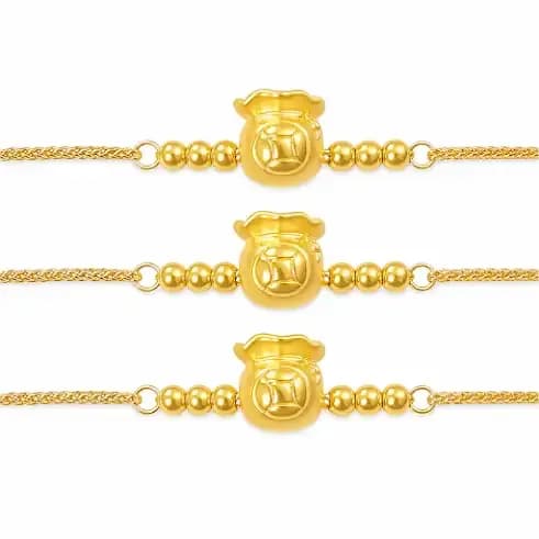 Lắc Tay Vàng 24K Bao Đựng Tiền Tài Lộc ANCARAT