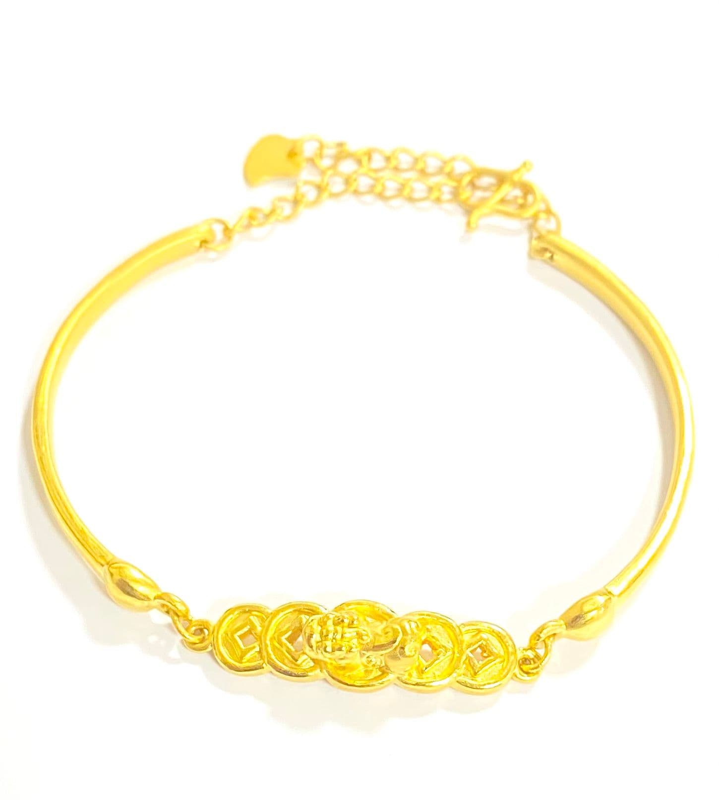 Lắc Vàng 24K Tỳ hưu kim tiền