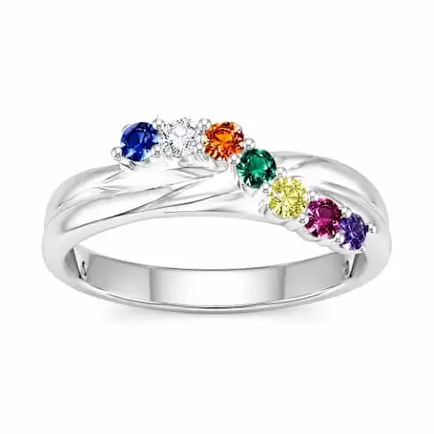Nhẫn kiểu vàng 18k BST: LGBT