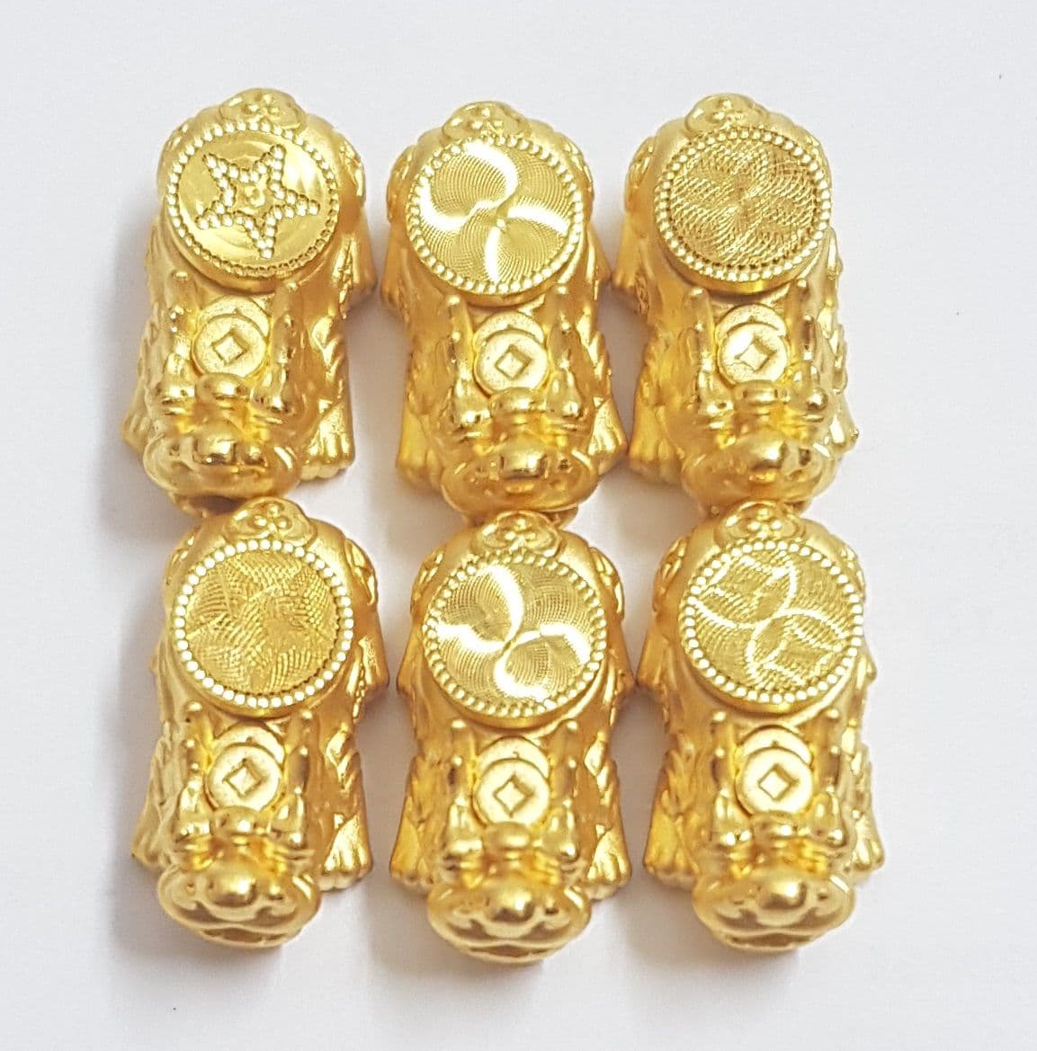 Charm Vàng 24K Tỳ Hưu Xoay Khắc Máy ANCARAT