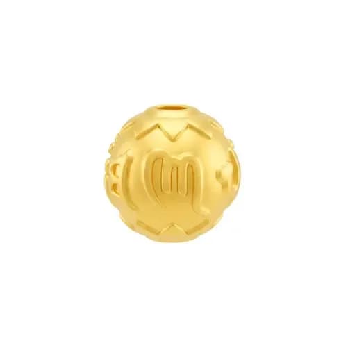 Charm Vàng 24K Lục Tự Đại Minh Chú Tròn ANCARAT