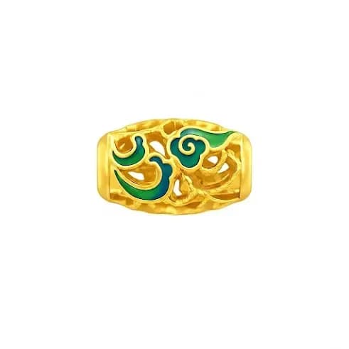 Charm Vàng 24K Trụ Vân Mây Sơn Màu - MS08 ANCARAT