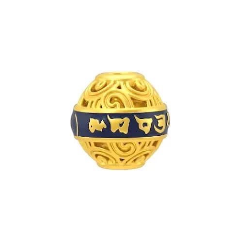 Charm Vàng 24K Hột tròn sơn màu 5D