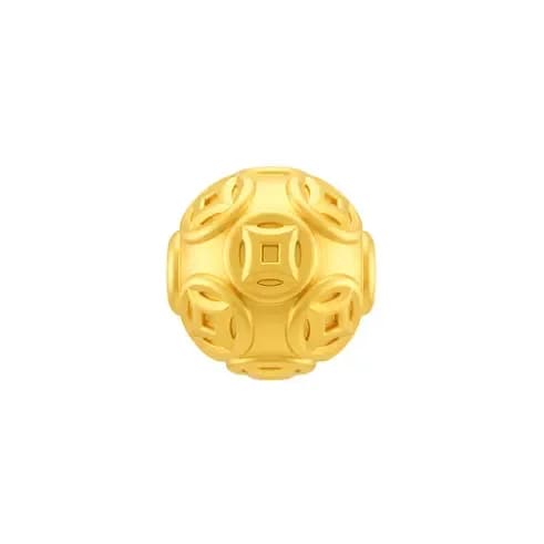 Charm Vàng 24K hột tròn Kim Tiền 65