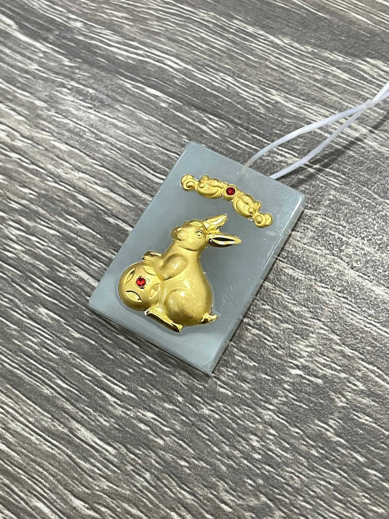 Mặt Dây Ngọc Phỉ Thúy Dát Vàng 24K 12 Con Giáp ANCARAT