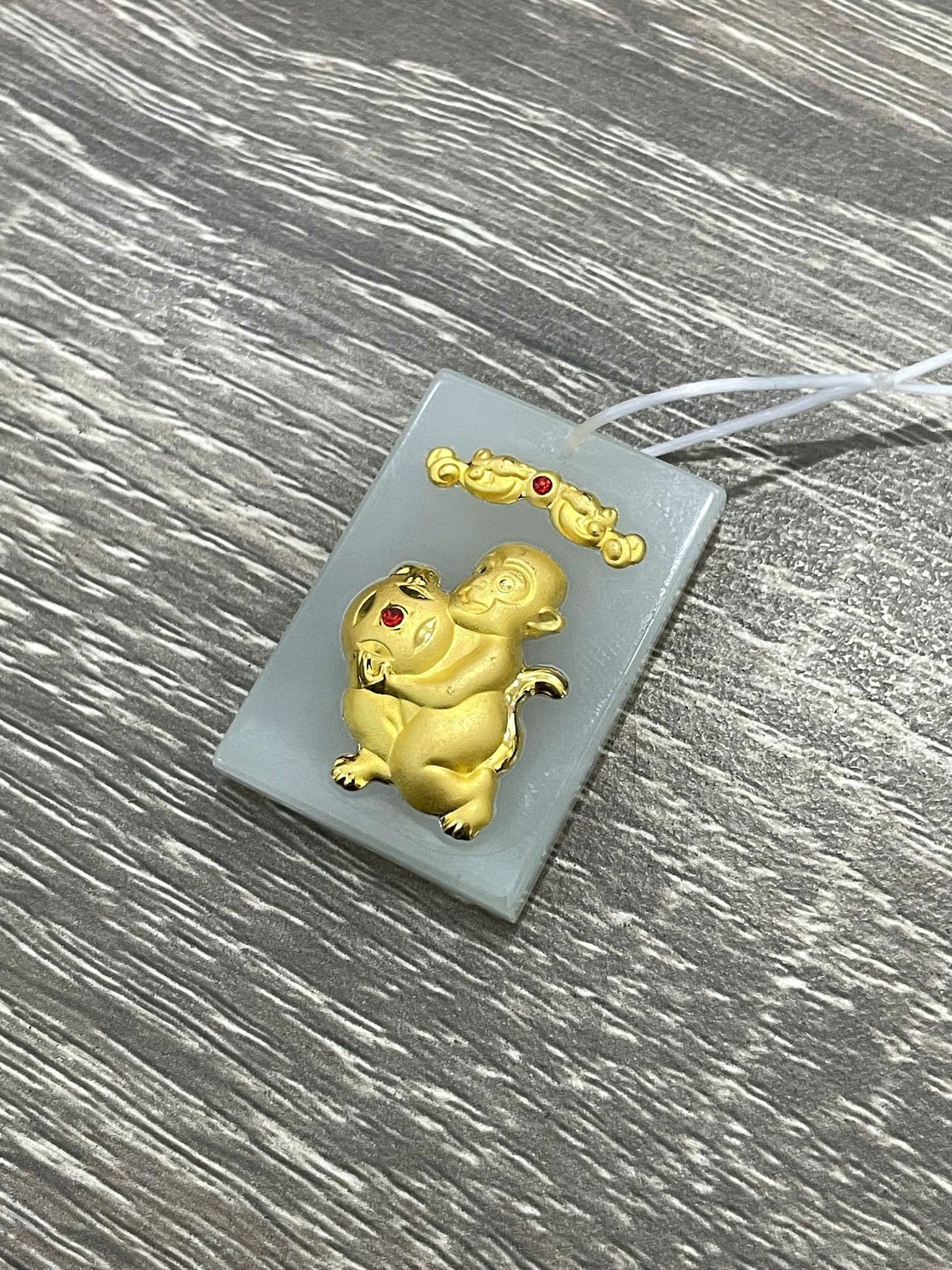 Mặt Dây Ngọc Phỉ Thúy Dát Vàng 24K 12 Con Giáp ANCARAT