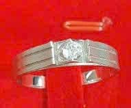 Nhẫn Cưới Họa Tiết Tròn Phối Đường Kẻ ANCARAT