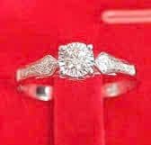 Nhẫn kiểu 18k đính KCTN