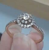 Nhẫn kiểu 18k đính đá