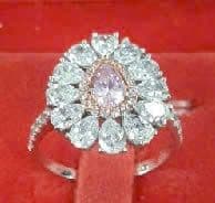 Nhẫn Vàng 18K Đính Đá Dáng Hoa Tâm Sáng ANCARAT