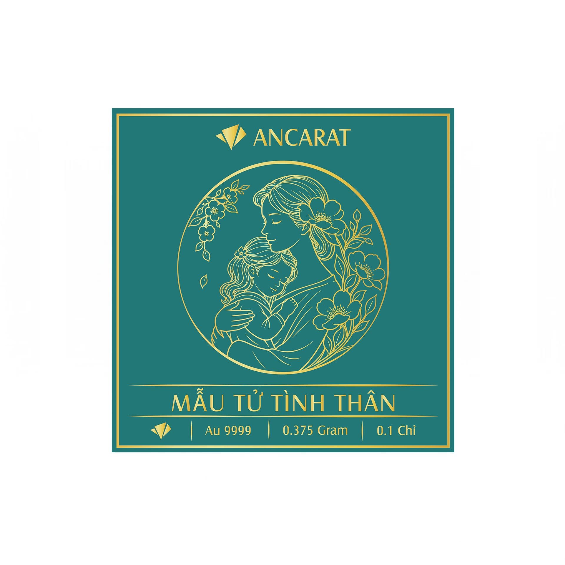 Vàng Mỹ Nghệ 9999 Mẫu Tử Tình Thân 1 Phân ANCARAT