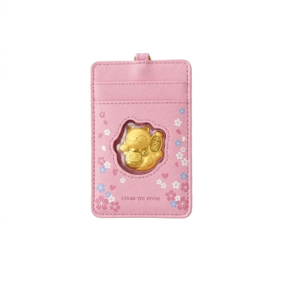 Card Holder Vàng 24K 9999 Mèo Chiêu Tài Kim Phúc