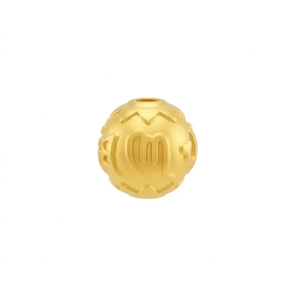 Charm Vàng 24K Lục Tự Đại Minh Chú Tròn ANCARAT