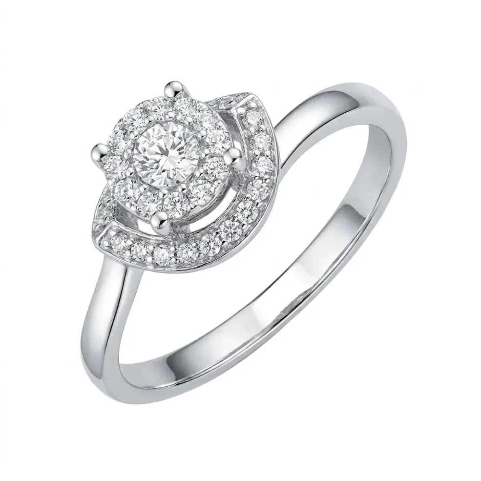 Nhẫn Vàng 18K Đính Kim Cương Thiên Nhiên Éclat ANCARAT
