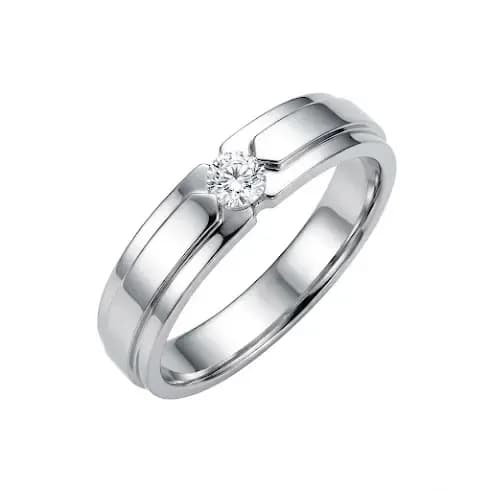 Nhẫn Cưới Đính Đá Tròn Élance ANCARAT