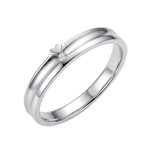 Nhẫn Cưới Điểm Nhấn Trái Tim Heartline ANCARAT