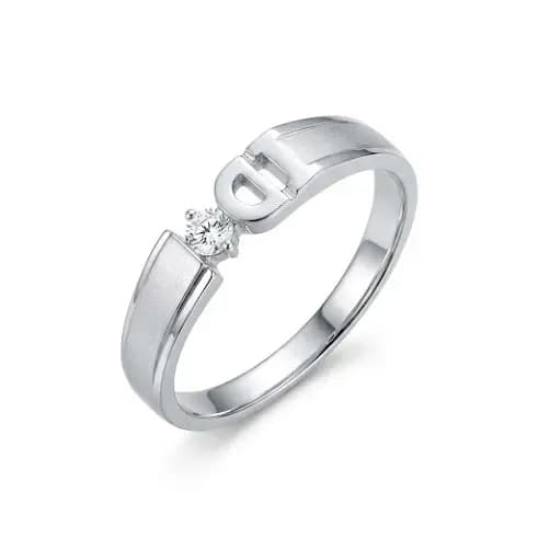 Nhẫn Cưới Đính Đá Mặt Bất Đối Xứng Lumière Union ANCARAT
