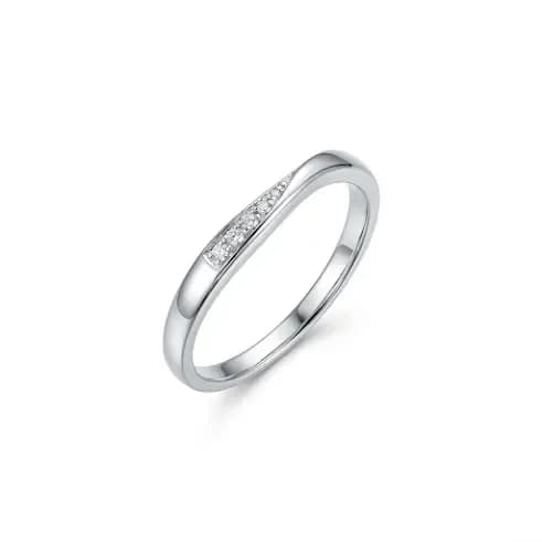 Nhẫn Cưới Thanh Mảnh Đường Cong Élan Line ANCARAT