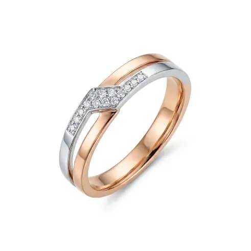 Nhẫn Cưới Đính Đá Phối Hai Tông KCTN ANCARAT