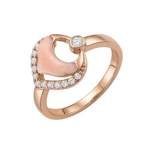 Nhẫn Vàng 18K Đính Đá Trái Tim Élan Heart ANCARAT