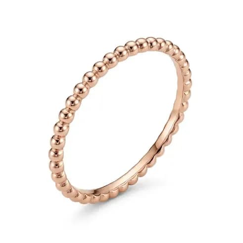 Nhẫn Vàng 18K Dải Bi Tròn Liên Hoàn ANCARAT