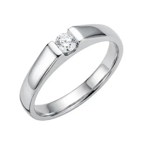 Nhẫn Cưới Đính Đá Tâm Điểm Thanh Lịch ANCARAT