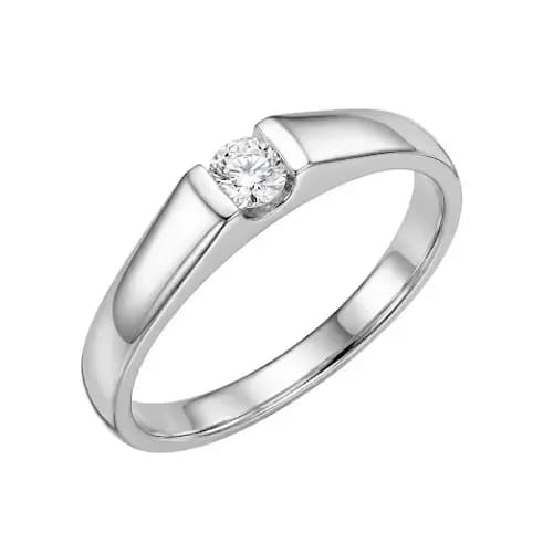Nhẫn Cưới Đính Đá Điểm Sáng Trung Tâm ANCARAT