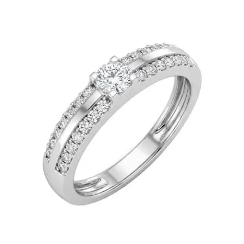 Nhẫn Cưới Hai Dải Điểm Sáng ANCARAT