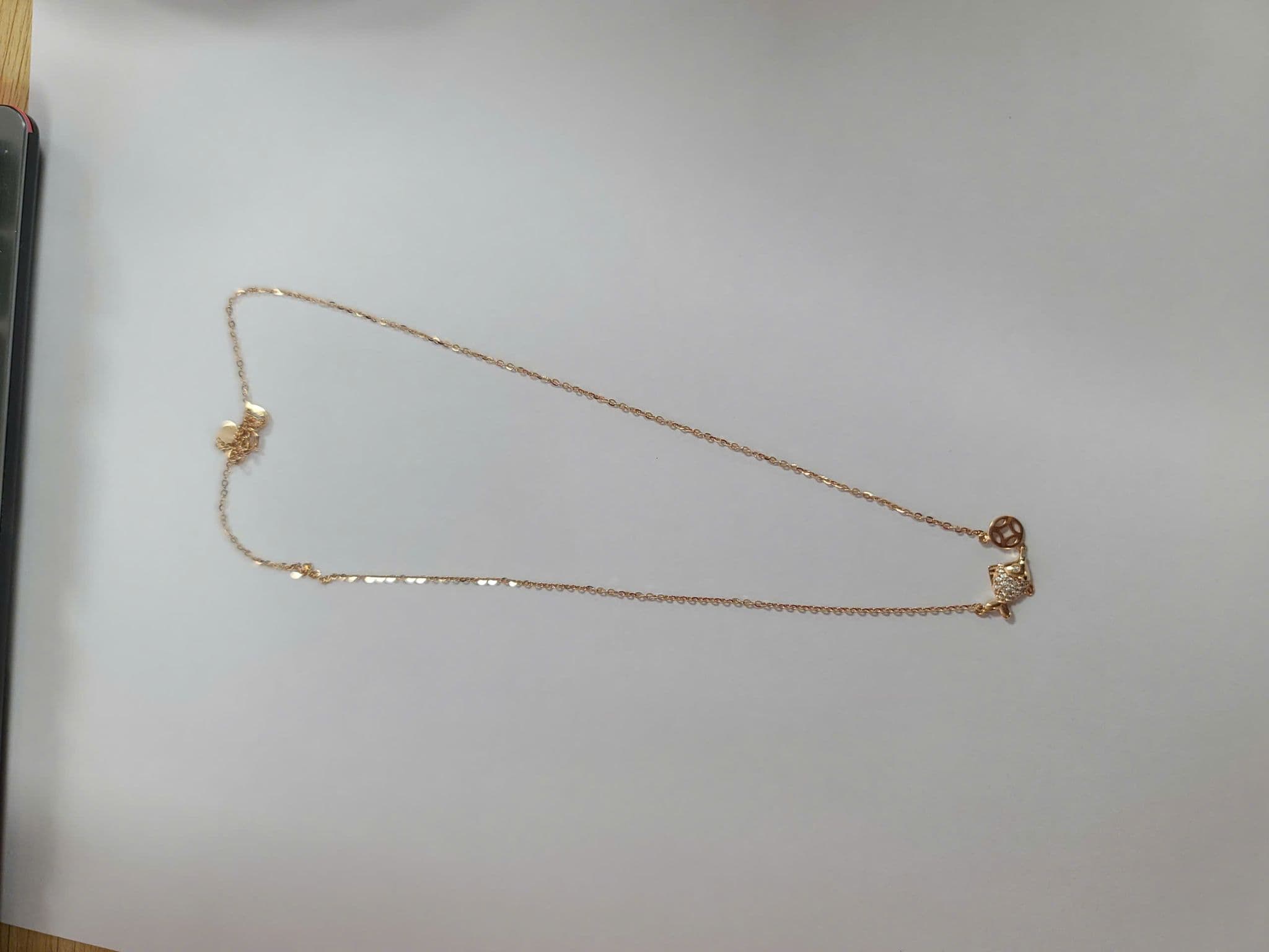 Dây Chuyền Vàng 18K Mặt Kim Ngư Đính Đá ANCARAT