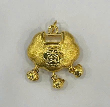 Mặt Dây Vàng 24K Kim Phúc Ba Lục Lạc Treo ANCARAT