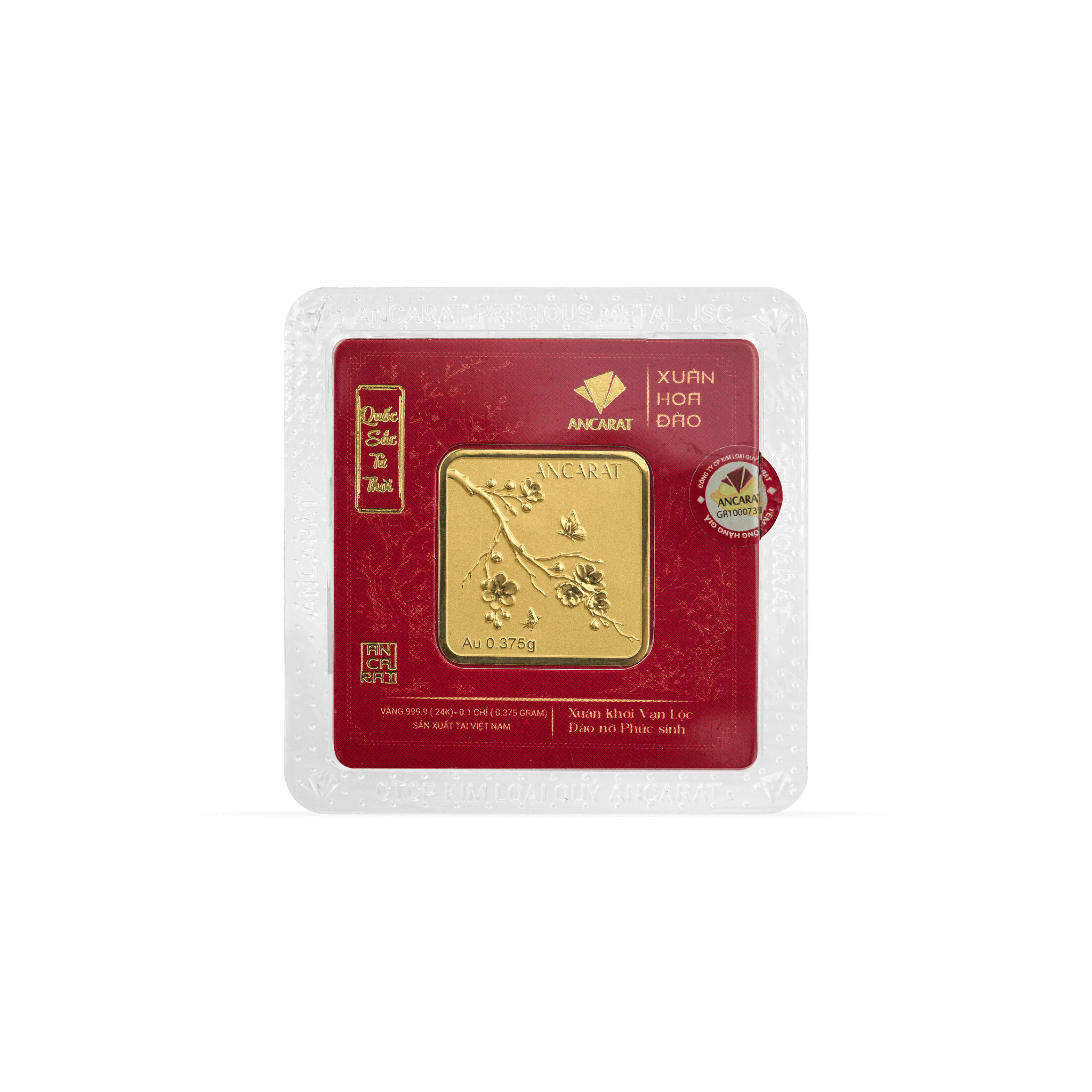 Vàng Quốc Sắc Tứ Thời - Xuân Hoa Đào 9999 - 1 phân