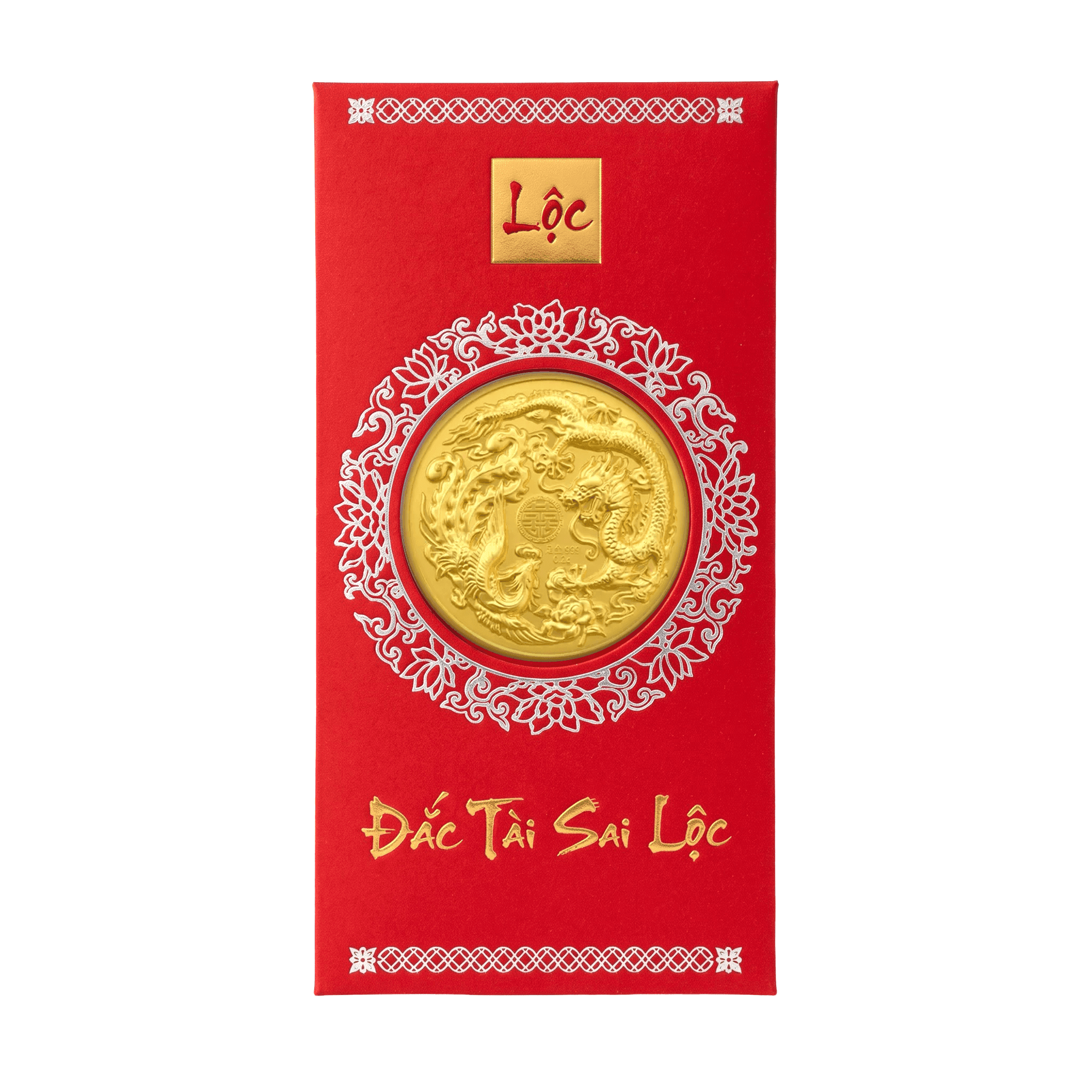 Bao Lì Xì Vàng 24K 9999 Long Phụng Hòa Minh