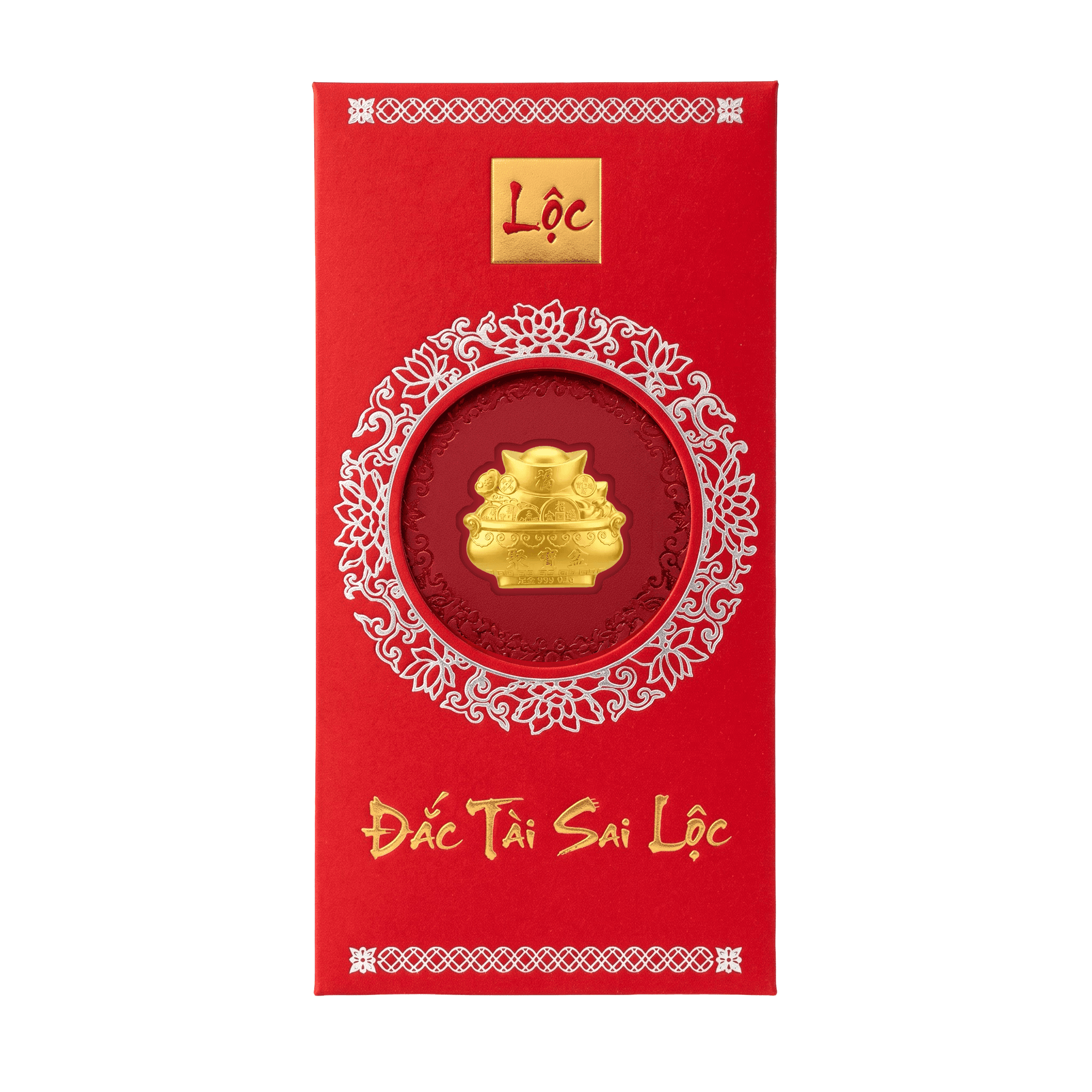 Bao Lì Xì Vàng 24K 9999 0.1g Hũ Vàng Tích Lũy
