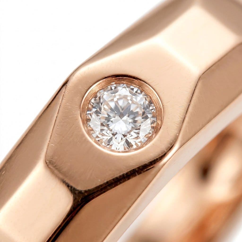Nhẫn Cưới KCTN Bản Cong Điểm Sáng Tròn ANCARAT