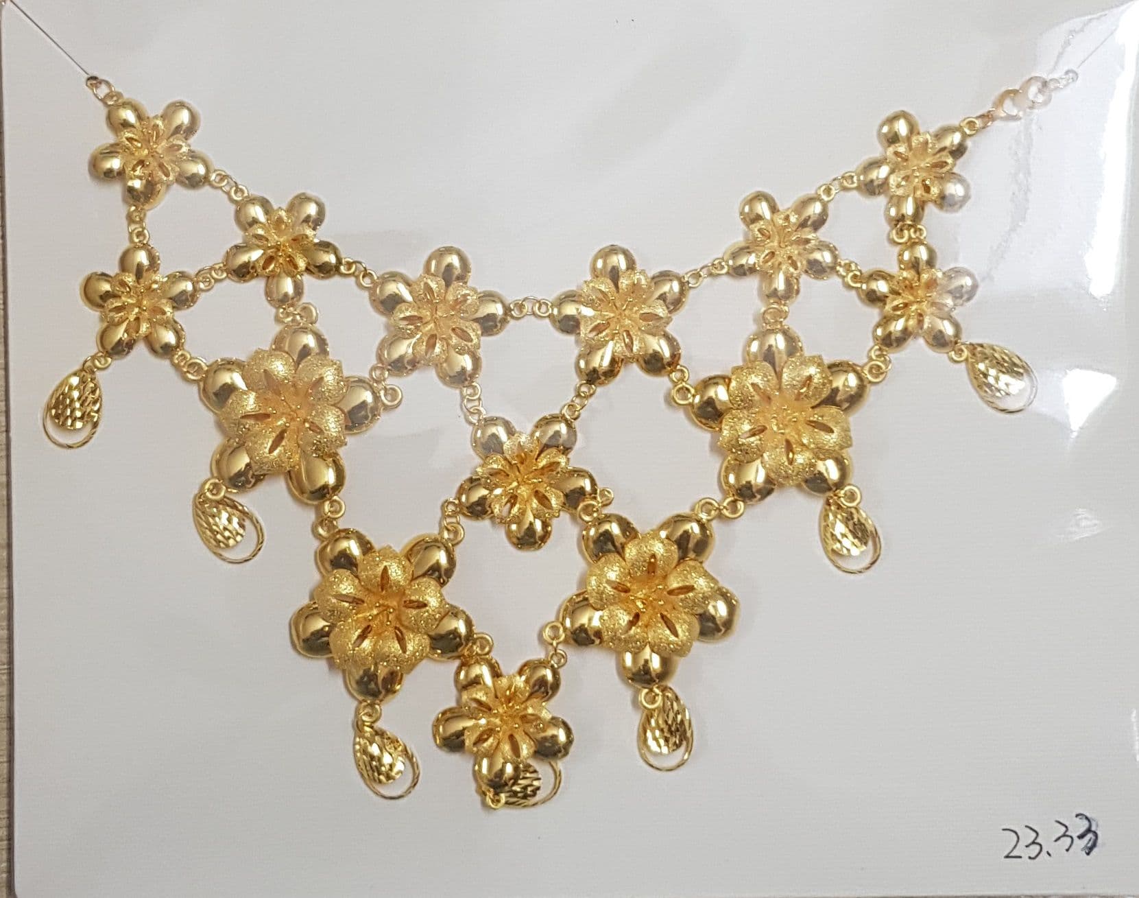 Vàng 24K Dây Chuyền Cưới Hoa Mai