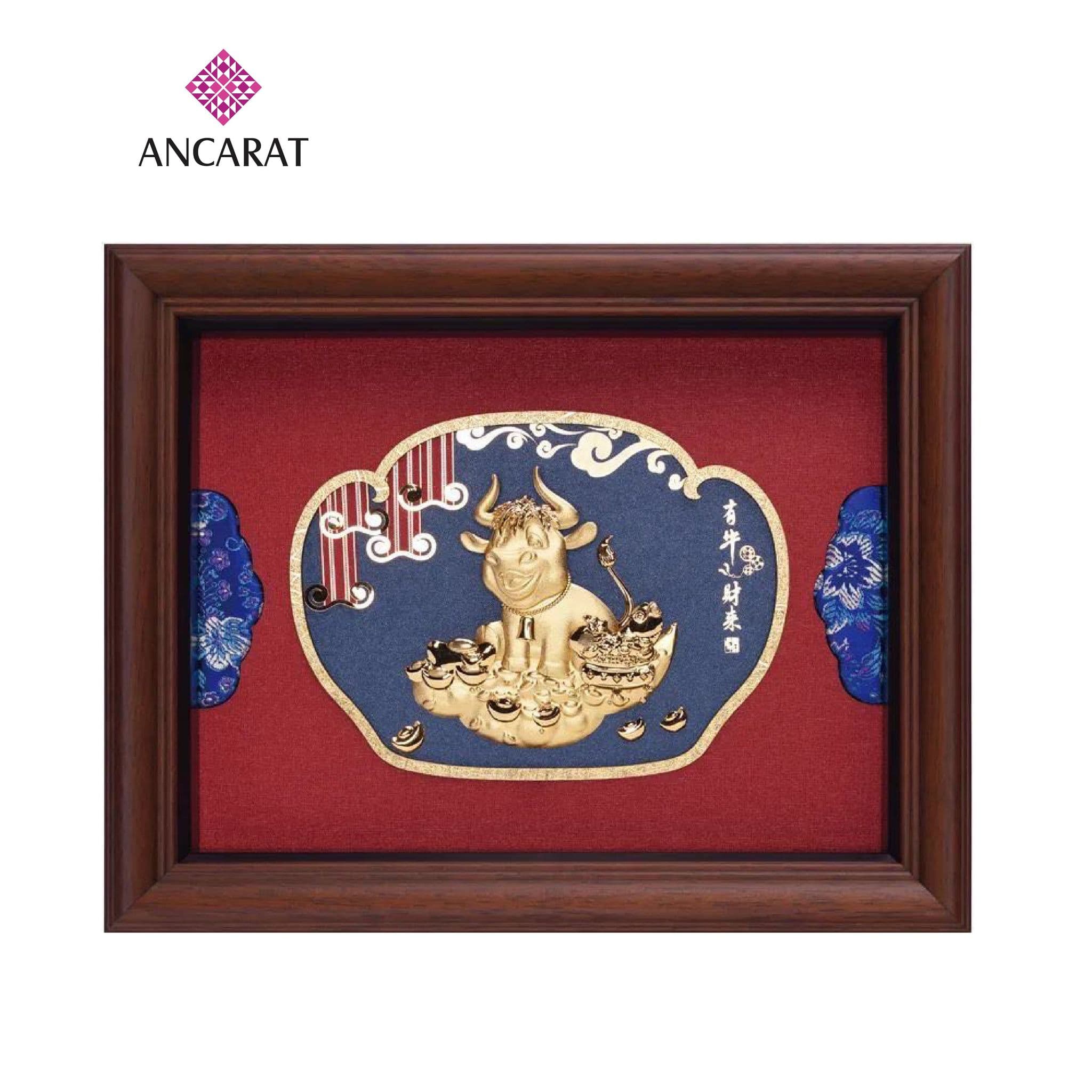 Tranh mạ vàng 24K: Kim Sửu