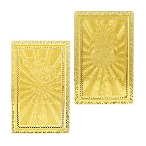 Thẻ bùa bình an mạ vàng 24K Tuổi Sửu