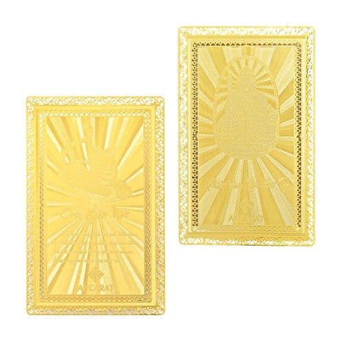 Thẻ bùa bình an mạ vàng 24K Tuổi Mão