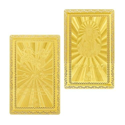 Thẻ bùa bình an mạ vàng 24K Tuổi Thìn