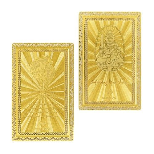 Thẻ bùa bình an mạ vàng 24K Tuổi Dậu