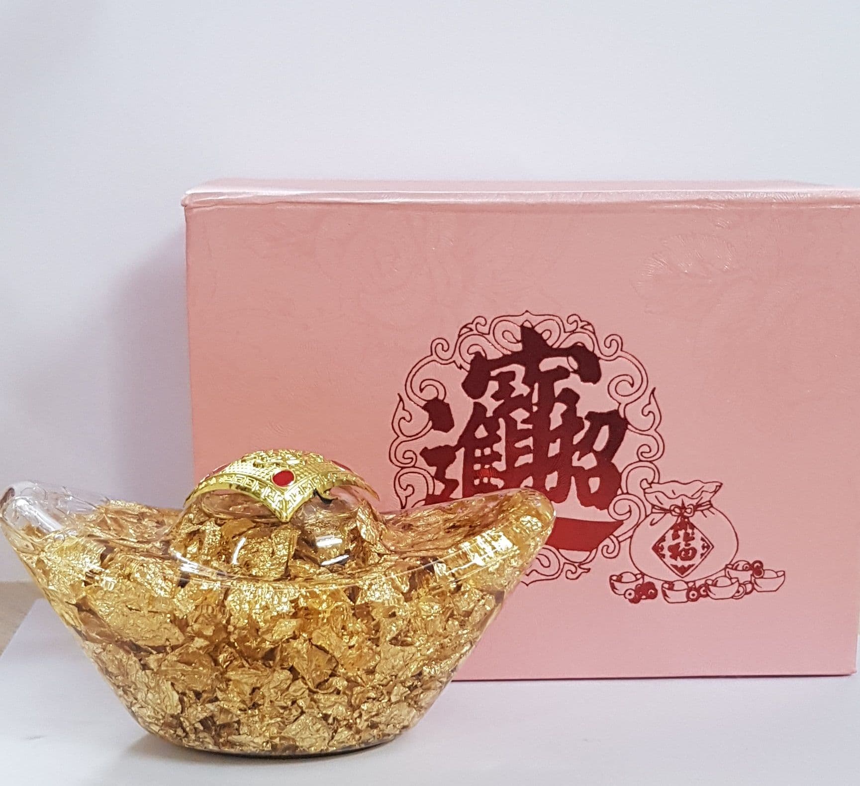Tượng vảy Vàng 24K Nén vàng chiêu tài tấn bảo để bàn